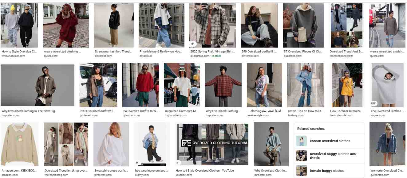 oversize clothes