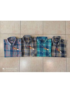 پیراهن چهارخانه اسپرت با پارچه طرح دار -سایز بزرگ