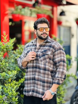 پیراهن پشمی تا سایز بزرگ کد 3355